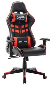 Fekete és piros műbőr Gamer szék
