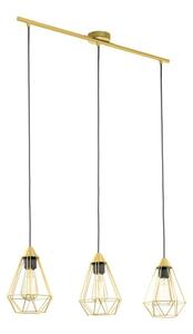 TARBES függeszték lámpa; sárgaréz, 3xE27; m:80x18cm - Eglo-43682
