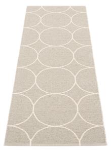 Krémszínű kültéri-beltéri futószőnyeg 70x200 cm Boo Linen – Pappelina