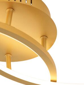 Mennyezeti lámpa arany 78 cm LED-del 3 fokozatban szabályozható - Rowin
