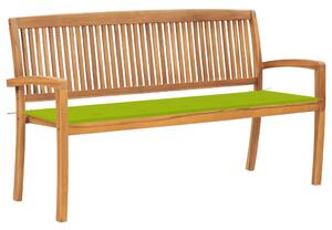 Teakfa Kerti Pad - 159 cm - Párnával