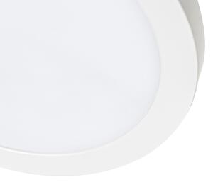 Süllyesztett vagy felületre szerelt spot fehér 22 cm LED-del 3 fokozatú fényerő-melegítés - Transz