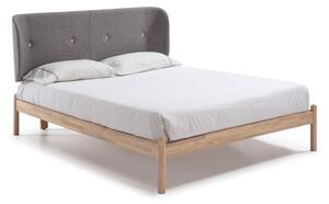 Ellie fa ágy sötétszürke ágytámla, 160 x 200 cm - Marckeric