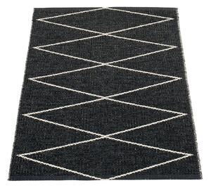 Fekete kültéri-beltéri szőnyeg 70x100 cm Max Black – Pappelina