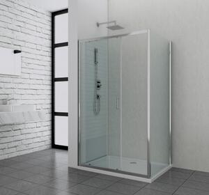 ELITE aszimmetrikus szögletes sarok zuhanykabin tolóajtóval