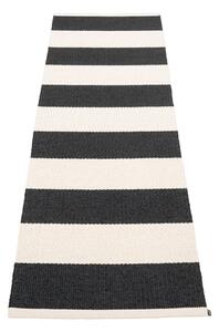 Fekete-fehér kültéri-beltéri futószőnyeg 70x225 cm Bob Black Vanilla – Pappelina