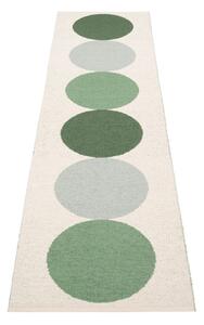 Zöld-krémszínű kültéri-beltéri futószőnyeg 70x280 cm Otto Herb – Pappelina