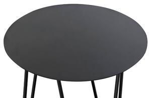 Asztal telefonos fém fa 40x40x59 fekete