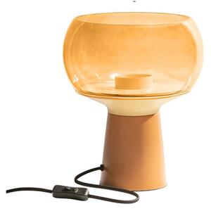 Narancssárga fém asztali lámpa, magasság 28 cm - BePureHome