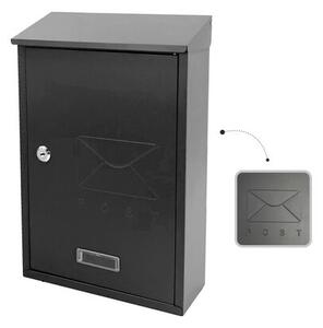 Ibis acél postaláda, antracit