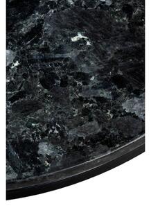 Black Crystal fekete gránit dohányzóasztal, ⌀ 85 cm - RGE