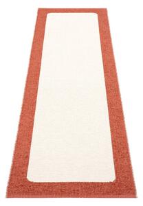 Téglavörös-krémszínű kültéri-beltéri futószőnyeg 70x240 cm Ilda Brick – Pappelina