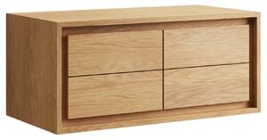 Teak mosogatószekrény Kave Home Kenta 90 x 45 cm