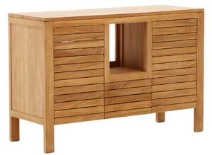 Teak mosdószekrény Kave Home Kenta 120 x 45 cm