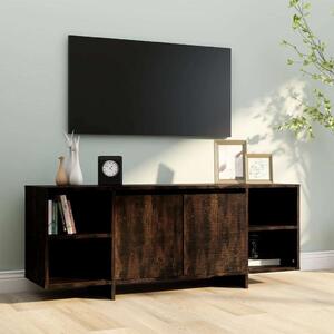 Füstös tölgyszínű forgácslap tv-szekrény 130 x 35 x 50 cm