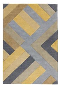Big Zig szürke-sárga szőnyeg, 120 x 170 cm - Asiatic Carpets