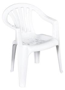 Műanyag kerti szék CYRKON - fehér