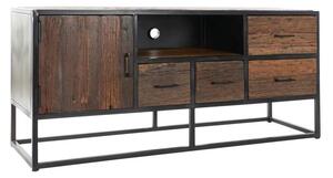 Bútor, tv-s, fa, újrahasznosított, mango, 135x40x60