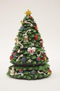 Zenélő karácsonyfa dekoráció