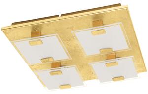 Eglo Vicaro 1 fali/mennyezeti LED lámpa, 27x27 cm, arany-opál