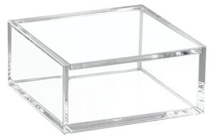Clarity átlátszó egymásra pakolható doboz fedéllel, 10 x 10 cm - iDesign