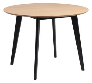 Roxby étkezőasztal tölgyfa asztallappal, ø 105 cm - Actona