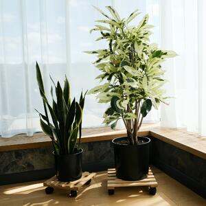 KONDELA Virágállvány, 2 darab, bambusz, KOSMA