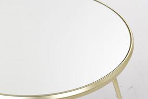 Asztal kávés fém üveg 83,5x83,5x40 5 mm matt
