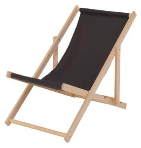 Patio Hampton napozó szék 110x58x60 cm fekete