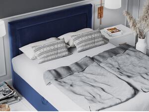 Yucca kék bársony kétszemélyes ágy, 160 x 200 cm - Mazzini Beds