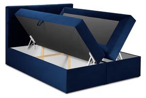Kék boxspring ágy tárolóhellyel 180x200 cm Mimicry – Mazzini Beds