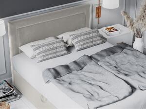 Yucca bézs bársony kétszemélyes ágy, 160 x 200 cm - Mazzini Beds