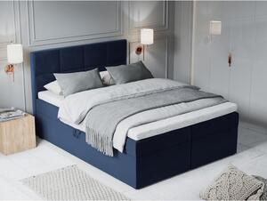 Kék boxspring ágy tárolóhellyel 180x200 cm Mimicry – Mazzini Beds