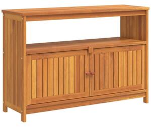 VidaXL tömör akácfa kerti tálalóasztal 110 x 35 x 75 cm