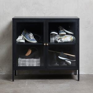 Carmel fekete tálalószekrény, hosszúság 90 cm - Unique Furniture