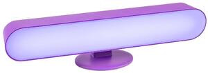 Lila asztali LED lámpa távirányítóval, tölthető (Parker-RGB)