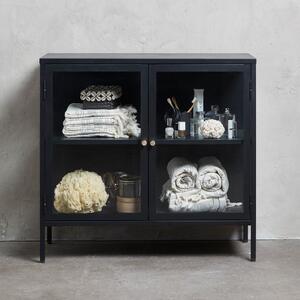 Carmel fekete tálalószekrény, hosszúság 90 cm - Unique Furniture