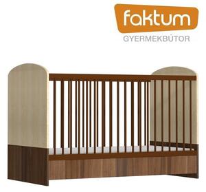 Faktum Makaó átalakítható 140-es babaágy - szilva/juhar