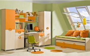 Gyerek szekrény, DTD, narancssárga, EMO N1