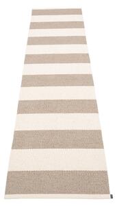 Bézs-krémszínű kültéri-beltéri futószőnyeg 70x300 cm Bob Mud Vanilla – Pappelina