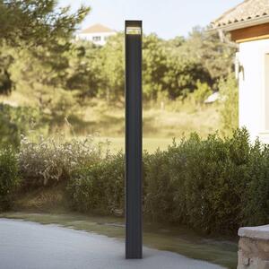 Lucande LED kültéri lámpa Tavion, 230 cm, antracit, IP65, Fekete, Alumínium, Modern