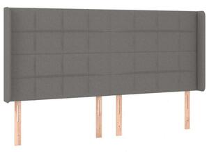 Elegáns Szövet Fejtámla Szárnyakkal - 203x16x118/128 cm