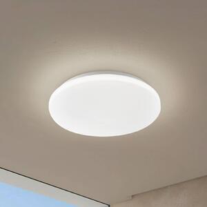 Lindby LED kültéri mennyezeti lámpa Kirkola, 3000 K, Ø 34 cm, fehér