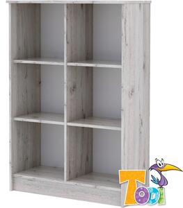 Todi Bee – nyitott polcos szekrény (140 cm magas)