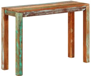 Tömör újrahasznosított fa tálalóasztal 110 x 35 x 76 cm