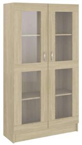 VidaXL vitrinszekrény 82,5x30,5x150 cm, sonoma-tölgy , forgácslap