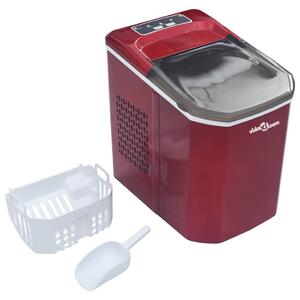 VidaXL piros 1,4 literes jégkockakészítő gép 15 kg/24 óra