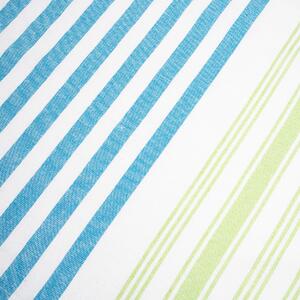 HOME ELEMENTS Fouta törölköző fehér/ zöld/ kék, 90 x 170 cm