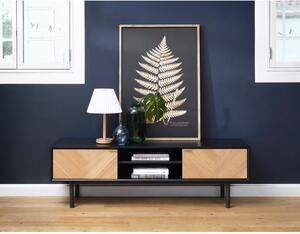 Calvi TV-állvány tölgyfa dekorral - Unique Furniture