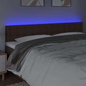 LED-es Fejtámla - Sötétbarna - 200x5x78/88cm